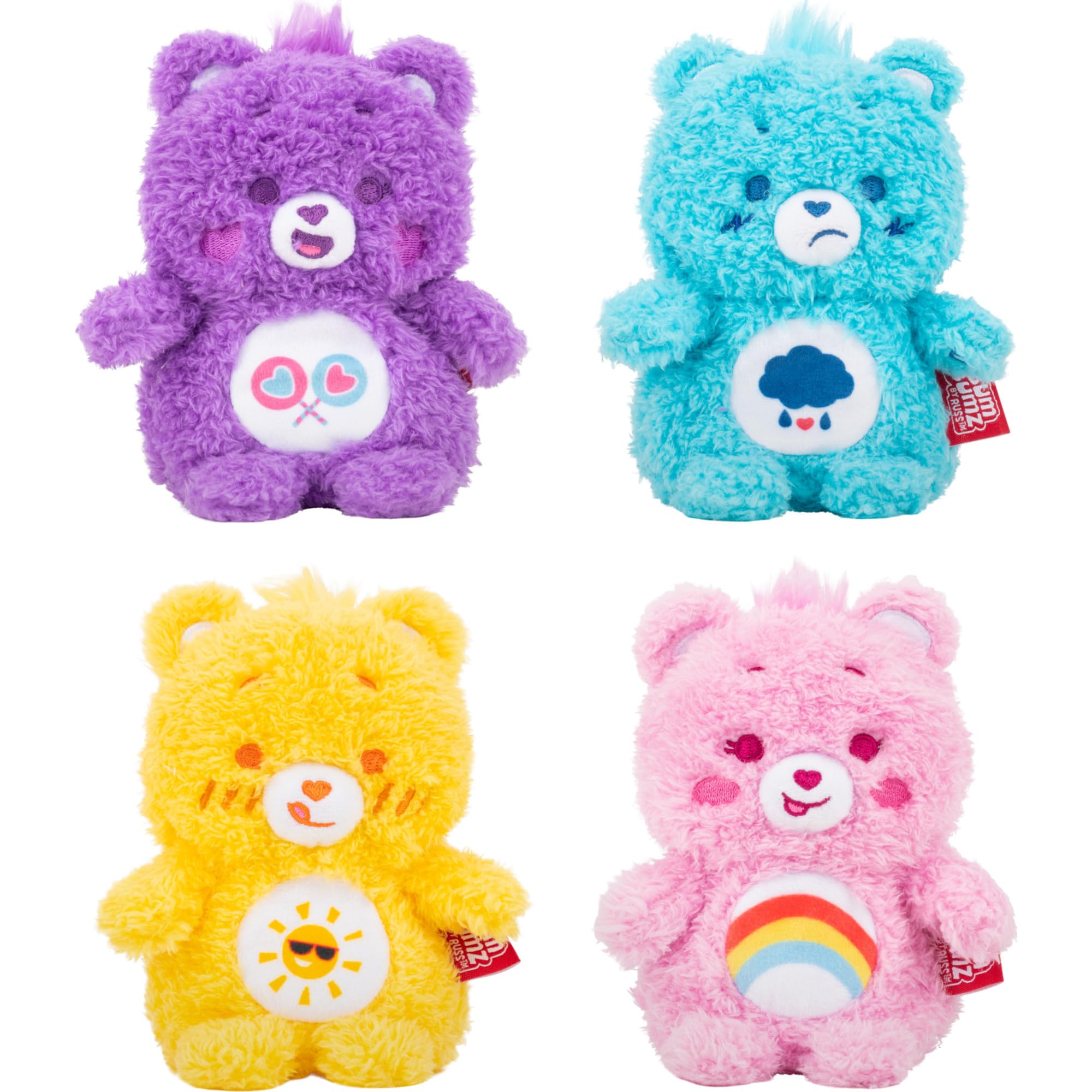 Amazon.com: BumBumz 4.5-inch Care Bears 4-Pack - Cheer Bear